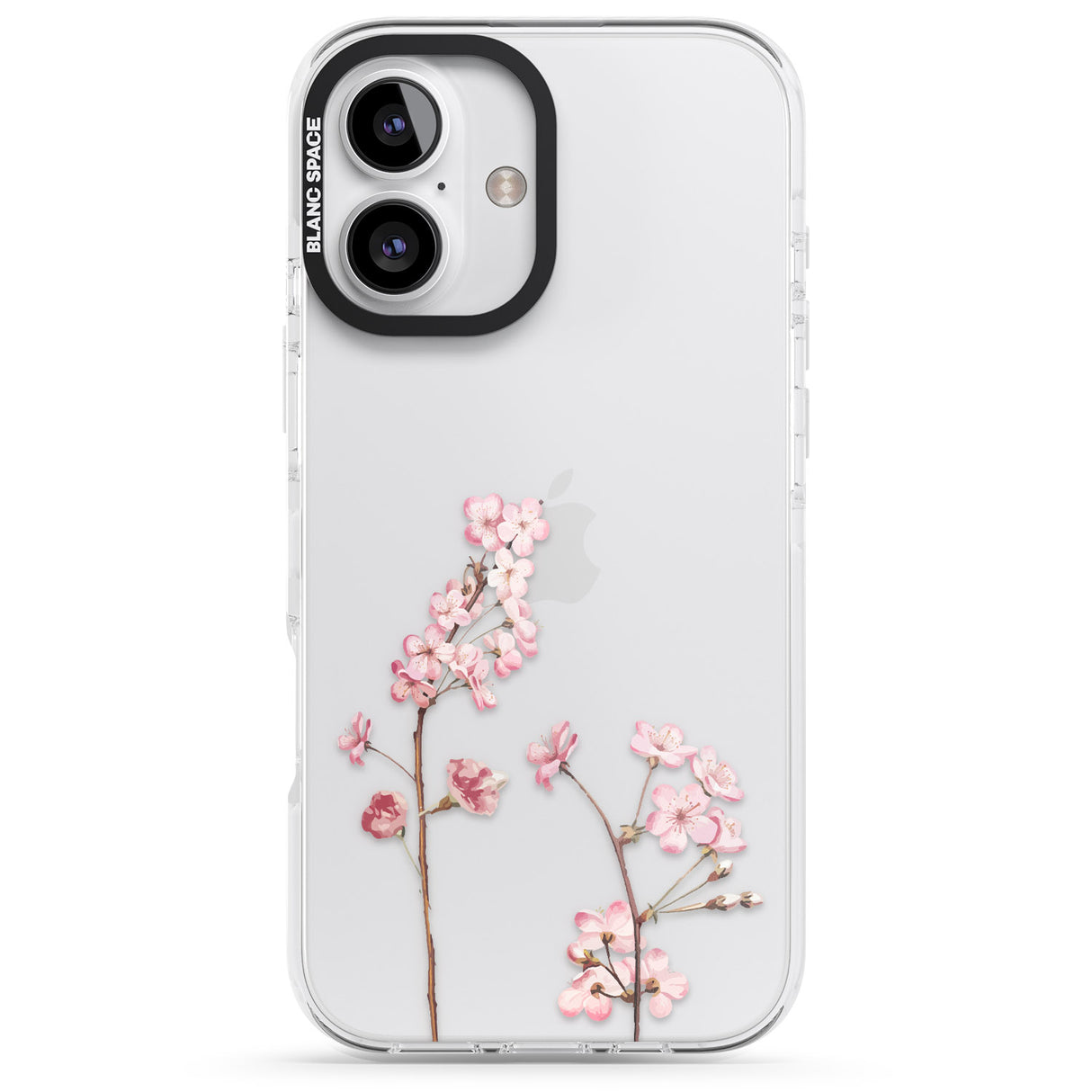 iPhone 16 Pro Max Blossom Flower Black Impact Phone Case