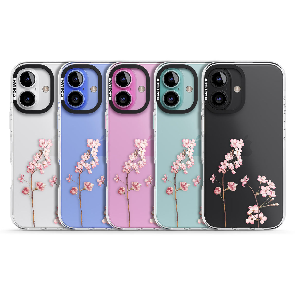 iPhone 16 Pro Max Blossom Flower Black Impact Phone Case