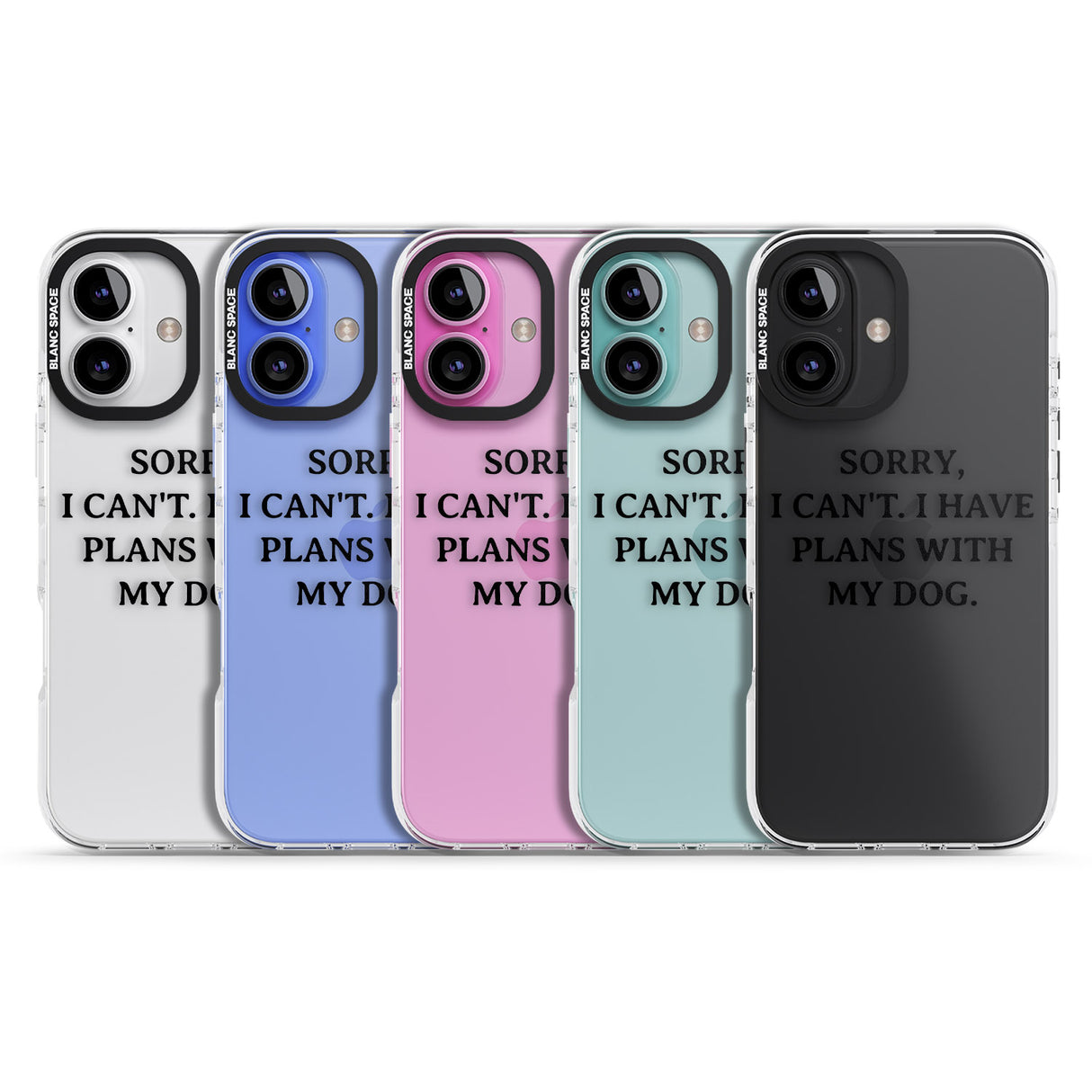 iPhone 16 Pro Max I Have Plans With My Dog Black Impact Phone Case