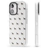 iPhone 16 Pro Max German Shorthaired Pointer Dog Pattern Black Impact Phone Case