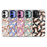 iPhone 16 Pro Max Cavalier King Charles Spaniel Dog Pattern Black Impact Phone Case