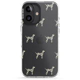 iPhone 16 Pro Max Dalmation Dog Pattern Clear Black Impact Phone Case