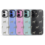 iPhone 16 Pro Max Dalmation Dog Pattern Clear Black Impact Phone Case