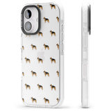 iPhone 16 Pro Max German Sherpard Dog Pattern Clear Black Impact Phone Case