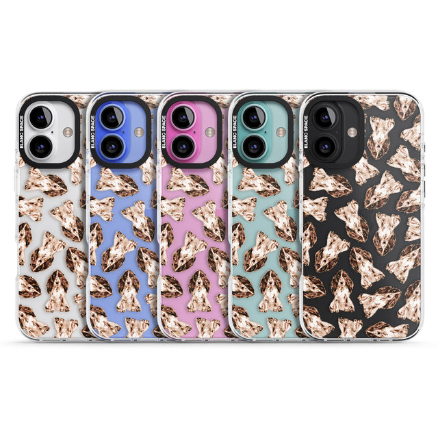 iPhone 16 Pro Max Cocker Spaniel (Brown) Watercolour Dog Pattern Black Impact Phone Case