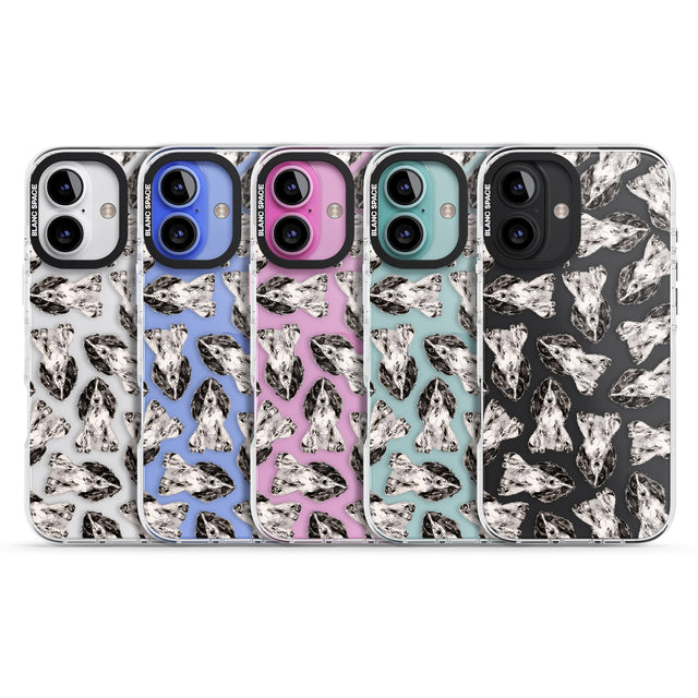 iPhone 16 Pro Max Cocker Spaniel (Black) Watercolour Dog Pattern Black Impact Phone Case