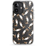 iPhone 16 Pro Max Bernese Mountain Dog Watercolour Dog Pattern Black Impact Phone Case