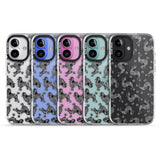 iPhone 16 Pro Max Poodle (Black) Watercolour Dog Pattern Black Impact Phone Case