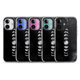 iPhone 16 Pro Max Watercolour Moon Phases Black Impact Phone Case