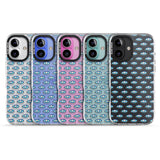 iPhone 16 Pro Max Eyes & Crosses (Clear) Psychedelic Eyes Pattern Black Impact Phone Case