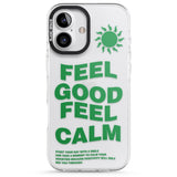 iPhone 16 Pro Max Feel Good Feel Calm (Green) Black Impact Phone Case