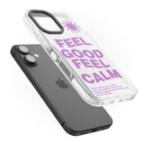 iPhone 16 Pro Max Feel Good Feel Calm (Purple) Black Impact Phone Case