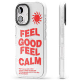 iPhone 16 Pro Max Feel Good Feel Calm (Red) Black Impact Phone Case