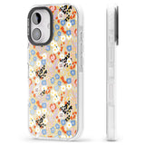 iPhone 16 Pro Max Busy Floral Mix: Transparent Black Impact Phone Case