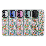 iPhone 16 Pro Max Jazzy Floral Mix: Transparent Black Impact Phone Case