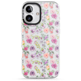 iPhone 16 Pro Max Sunday Flowers Black Impact Phone Case