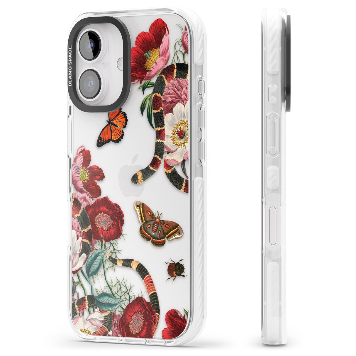 iPhone 16 Pro Max Botanical Snake Black Impact Phone Case