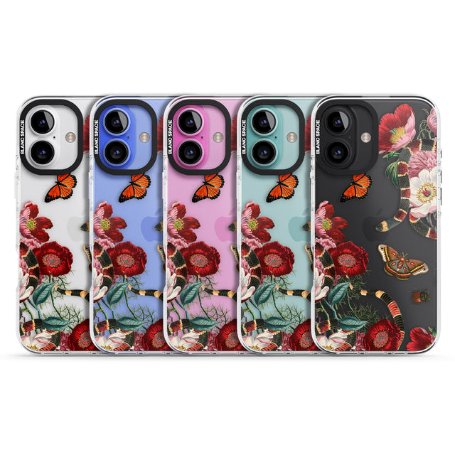 iPhone 16 Pro Max Botanical Snake Black Impact Phone Case