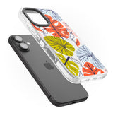 iPhone 16 Pro Max Retro Leaves Black Impact Phone Case