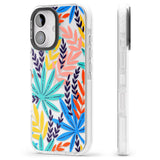 iPhone 16 Pro Max Tropical Palm Leaves Black Impact Phone Case