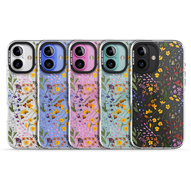 iPhone 16 Pro Max Wildflower Black Impact Phone Case