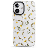 iPhone 16 Pro Max Long Stemmed Wildflowers - Dried Flower-Inspired Black Impact Phone Case