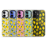 iPhone 16 Pro Max Bright Lemon Fruity Pattern Black Impact Phone Case