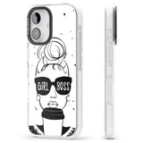 iPhone 16 Pro Max Girl Boss Black Impact Phone Case