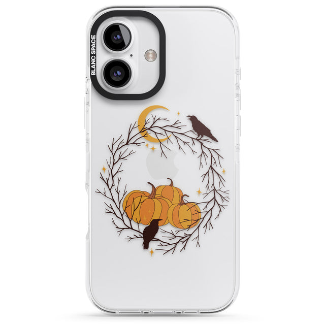 iPhone 16 Pro Max Pumpkin Patch Black Impact Phone Case