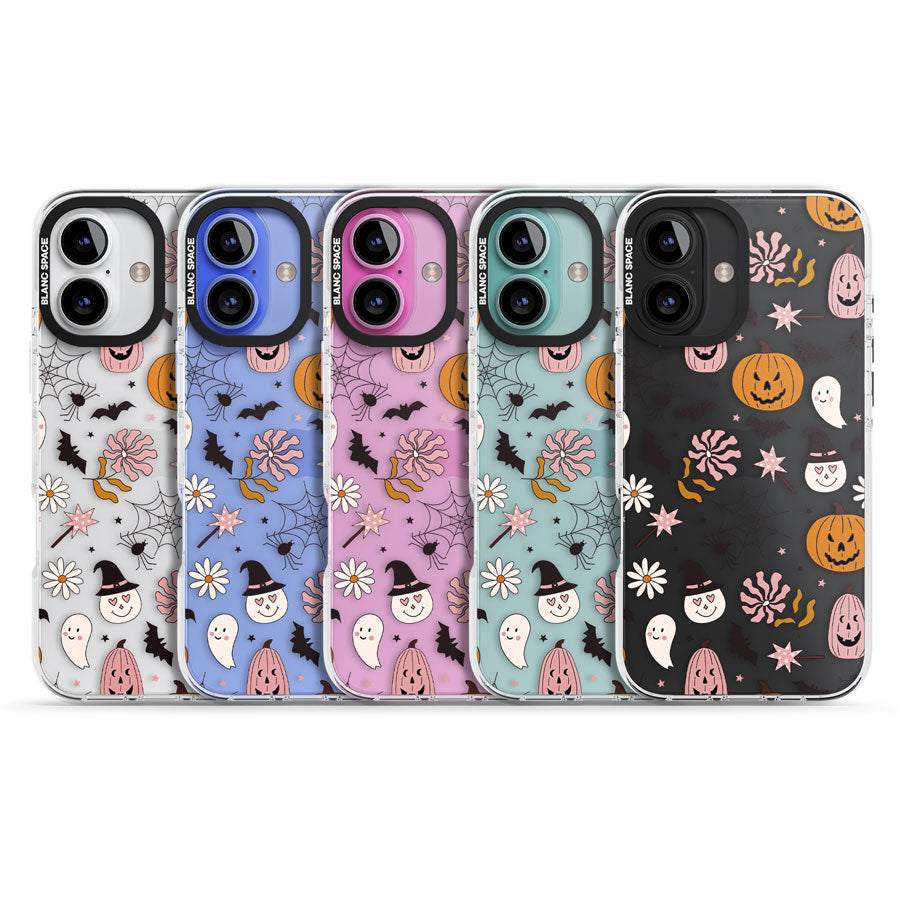 Spooky Mix Impact Phone Case for iPhone 16, iPhone 16 Plus