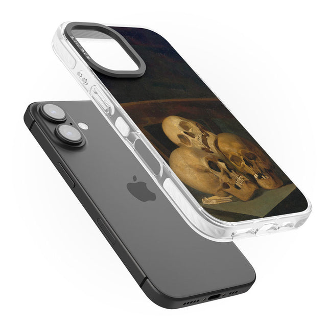 Still Life of Three Skulls Impact Phone Case for iPhone 16, iPhone 16 Plus