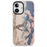 iPhone 16 Pro Max Vintage Japanese Illustrations Cherry Tree Black Impact Phone Case