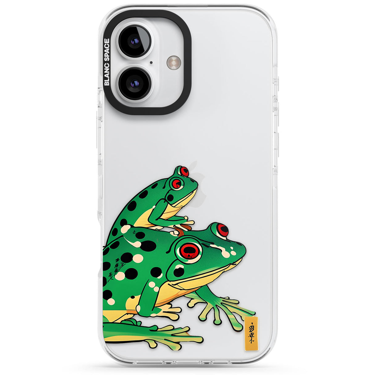 Matsumoto Hoji Frog Green Impact Phone Case for iPhone 16, iPhone 16 Plus