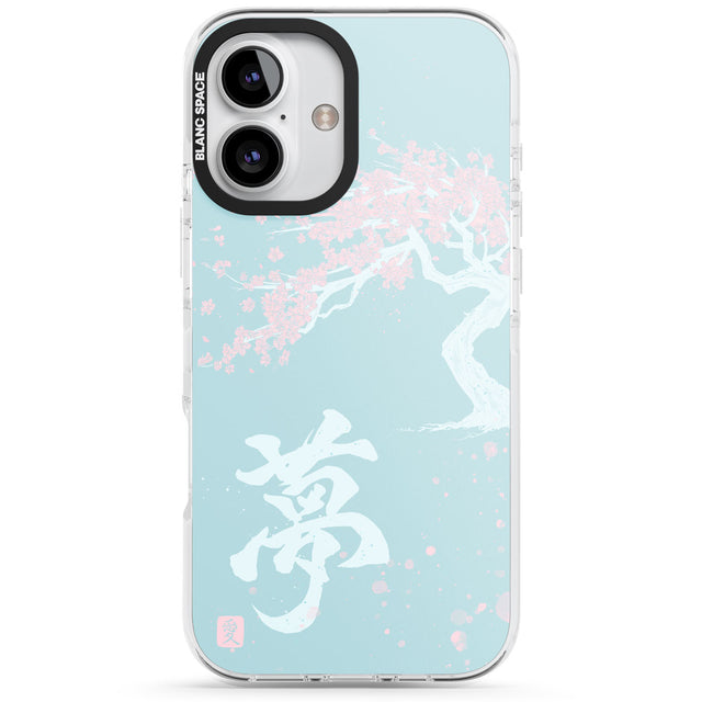 Dreams & Cherry Blossom Impact Phone Case for iPhone 16, iPhone 16 Plus