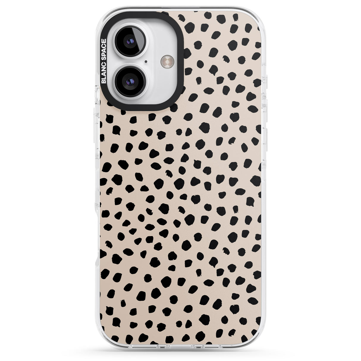 iPhone 16 Pro Max Almond Latte Black Impact Phone Case