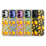 iPhone 16 Pro Max Lemon Pattern Black Impact Phone Case