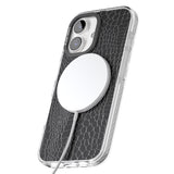 iPhone 16 Pro Max Black Snakeskin Black Impact Phone Case