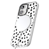 iPhone 16 Pro Max Dalmatian Print Black Impact Phone Case