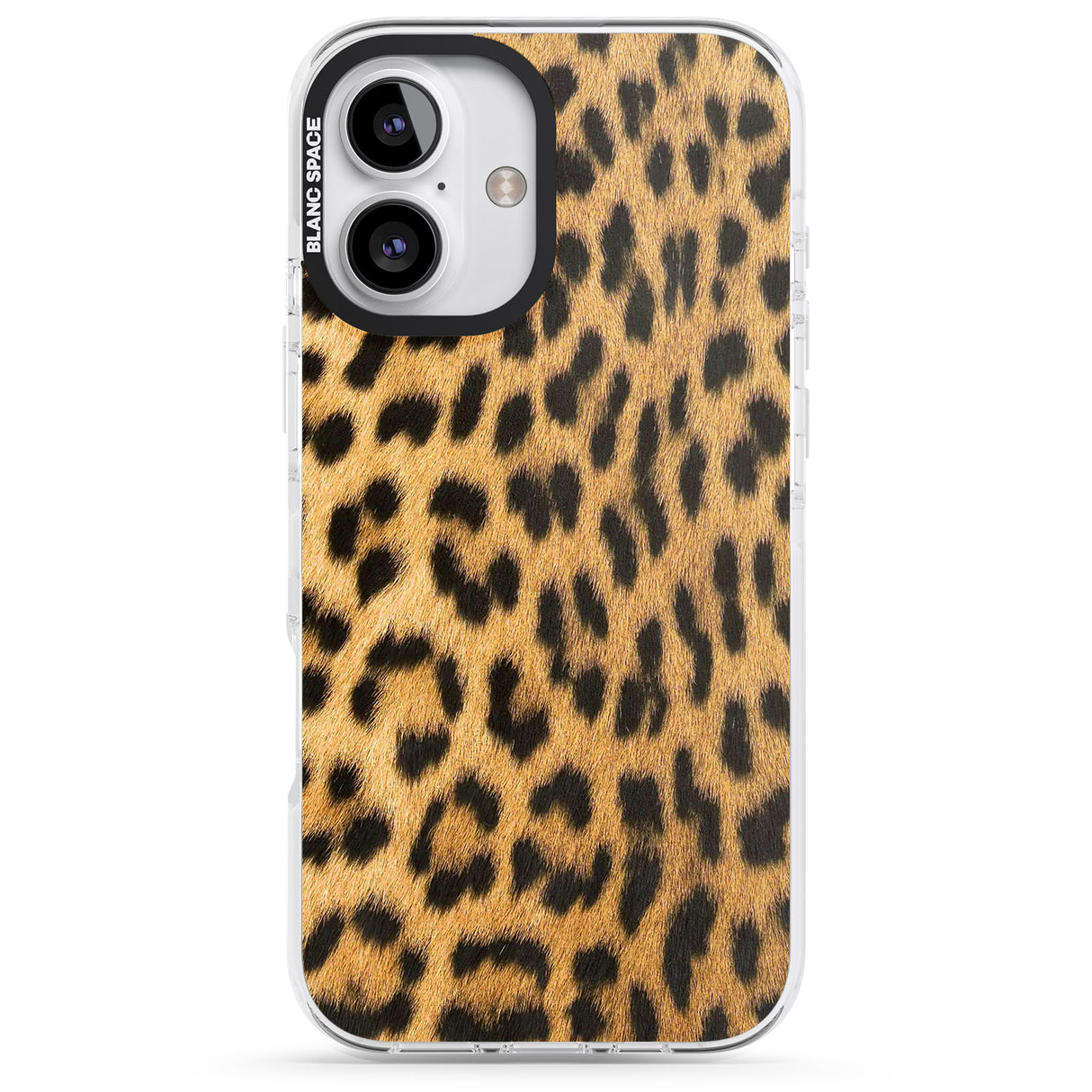 iPhone 16 Pro Max Designer Fashion Gold Leopard Print Black Impact Phone Case