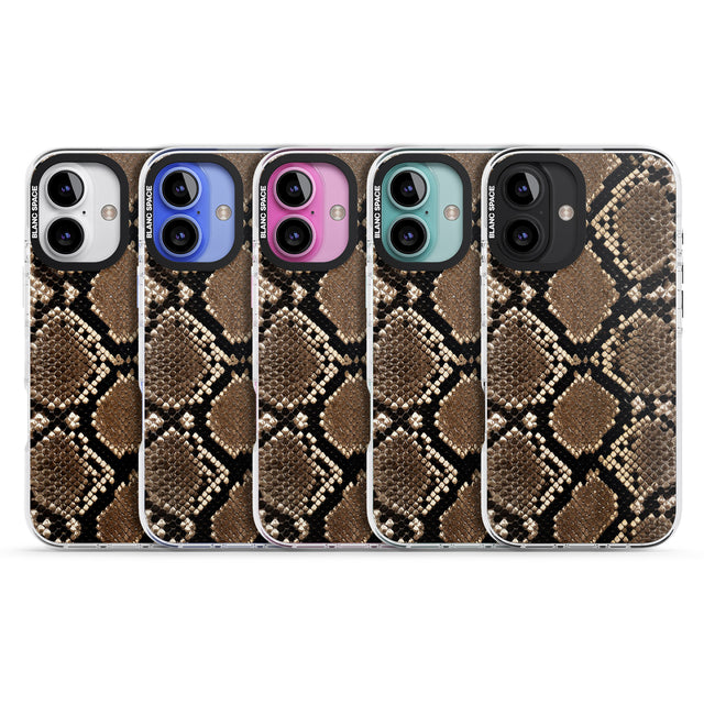 iPhone 16 Pro Max Snakeskin Black Impact Phone Case