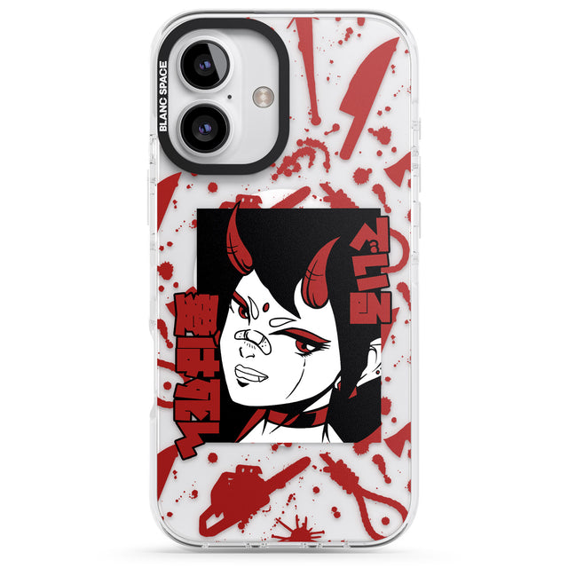 iPhone 16 Pro Max She's a Devil Black Impact Phone Case