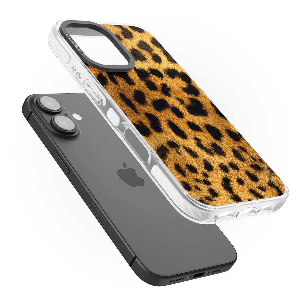 iPhone 16 Pro Max Leopard Print Black Impact Phone Case