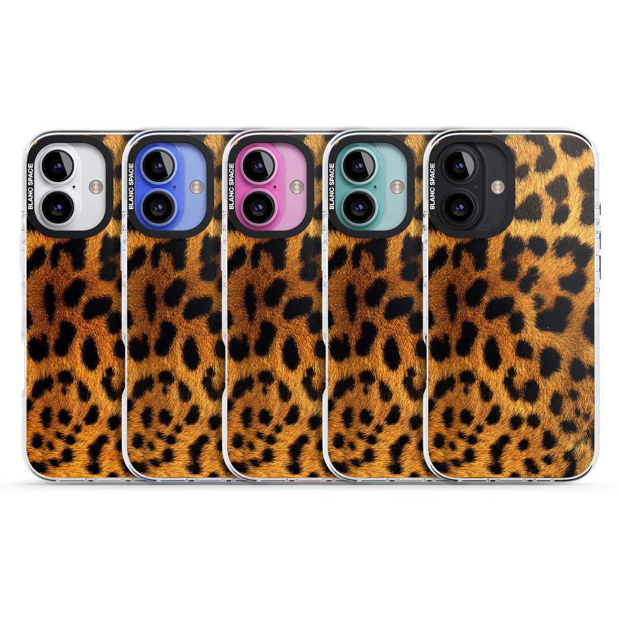 iPhone 16 Pro Max Leopard Print Black Impact Phone Case