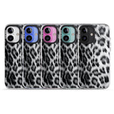 iPhone 16 Pro Max Animal Fur Pattern - Snow Leopard Black Impact Phone Case