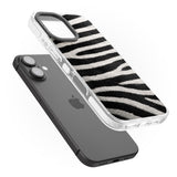 iPhone 16 Pro Max Zebra Print Black Impact Phone Case