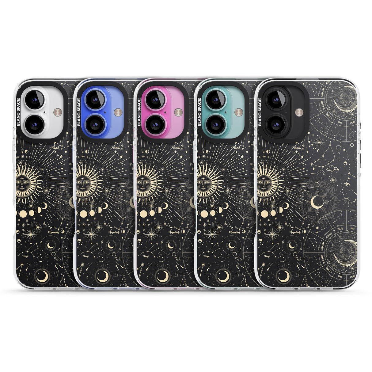 iPhone 16 Pro Max Suns & Zodiac Charts Astrological Black Impact Phone Case