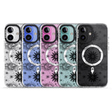 iPhone 16 Pro Max Suns & Clouds Vintage Astrological Black Impact Phone Case