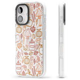 Autumn Line Pattern Impact Magsafe Phone Case for iPhone 16, iPhone 16 Plus