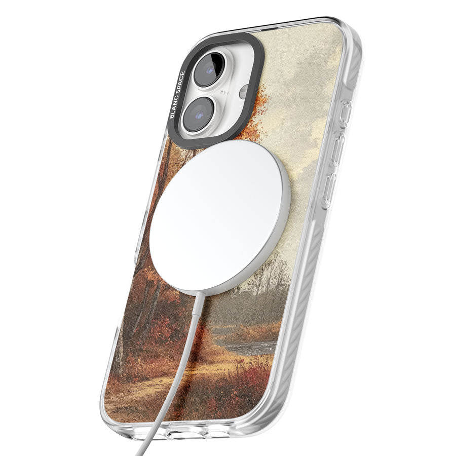 Vintage Autumn Oil Painting Impact Magsafe Phone Case for iPhone 16, iPhone 16 Plus