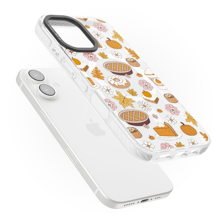 Pumpkin Pie & Autumn Treats Impact Magsafe Phone Case for iPhone 16, iPhone 16 Plus